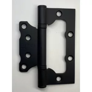 Петля дверная универсальная без врезки с двумя подшипниками ADDEN BAU. 100X75X2.5 BUT BLACK (цвет ЧЁРНЫЙ)