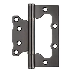 Петля дверная универсальная без врезки с двумя подшипниками ADDEN BAU. 100X75X2.5 BUT GRAPHITE (цвет ГРАФИТ)