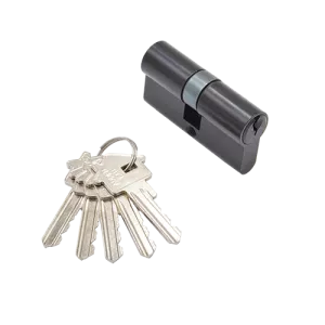 Ключевой цилиндр ADDEN BAU. CYL 5-60 KEY BLACK (цвет ЧЕРНЫЙ) ключ-ключ, 5 ключей, 60 мм