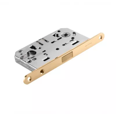 Защёлка под цилиндр магнитная ADDEN BAU  KEY-5085 MAG S.GOLD  Золото матовое