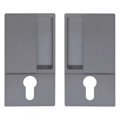 B30003.01.32 AGB (АГБ) Ручка WAVE под цилиндр (мат хром), для раздвижных дверей