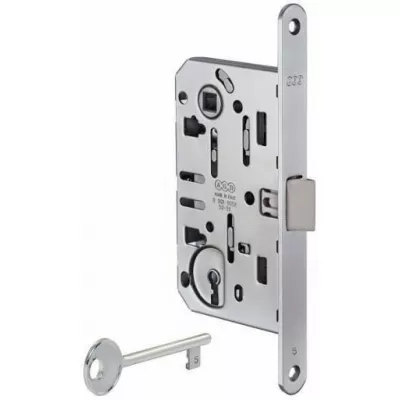 Защёлка под кабинетный ключ (матовый хром)