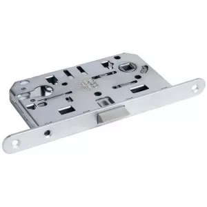 Защёлка под ключевой цилиндр с пластиковым язычком MEDIANA EVOLUTION (матовый хром)