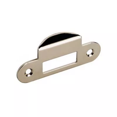 Планка ответная 22мм с загнутым язычком (хром блестящий)