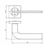 Ручка Ajax (Аякс) раздельная SPLINE JK BL-24 черный