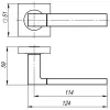 Ручка Ajax (Аякс) раздельная K.JK51.FUSION (FUSION JK) BL-24 черный