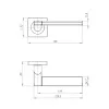 Ручка Ajax (Аякс) раздельная K.JK51.LIFT (LIFT JK) BL-24 черный