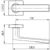 Ручка Ajax (Аякс) раздельная K.JK51.ERGO (ERGO JK) BL-24 черный