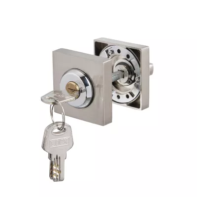 Ручка поворотная Ajax (Аякс) с фиксацией ключом BK6.FIX.JK SN-3 мат.никель