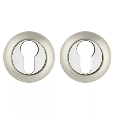 Накладка Ajax (Аякс) под цилиндр ET JR SN/CP-3 матовый никель/хром