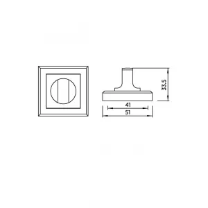 Завёртка сантехническая WC-30 BLACK Чёрный