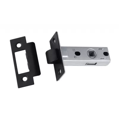 Защёлка межкомнатная бесшумная BUSSARE, L6-45 PLAST BLACK - Черный