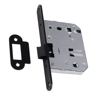 Защелка сантехническая беcшумная BUSSARE, PLAST50/70 BLACK - Черный