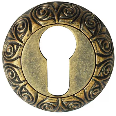 Накладка на ключевой цилиндр BUSSARE, B0-20 ANT.BRASS - Латунь античная