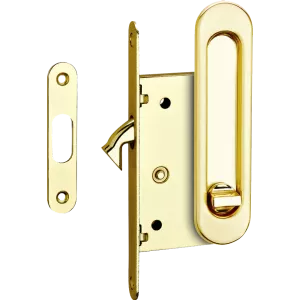 Ручки-купе для раздвижных дверей с механизмом под завёртку WC SDL-05 SB (матовое золото)