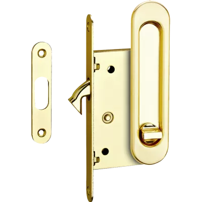 Ручки-купе для раздвижных дверей с механизмом под завёртку WC SDL-05 SB (матовое золото)