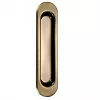 Ручка для раздвижной двери без механизма, овал, цвет бронза