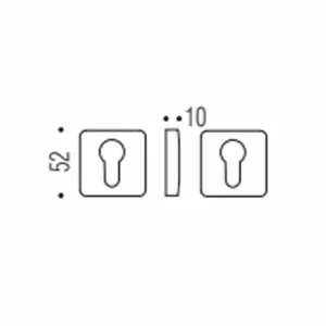 Накладка Colombo PT 13 матовый белый под цилиндр CYL RoboquattroS