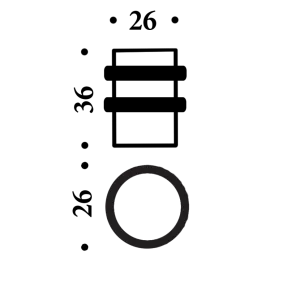 Стопор Colombo CD412 графит