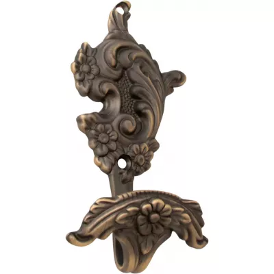 Мебельные ручки CORONA
, Крючок H-01 DAS Античное серебро