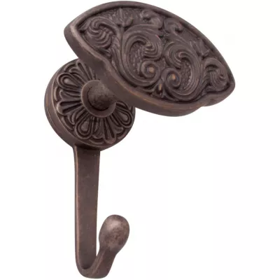 Мебельные ручки CORONA
, Крючок H-03 DAS Античное серебро