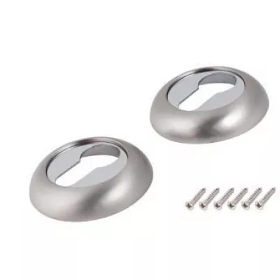 Накладки на евроцилиндр BUSSARE ESCUR EURO/FIN SC-01 MAT.SATIN NICKEL Матовый никель