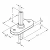 Ручка оконная Extreza ERICA119 HW матовый хром F05