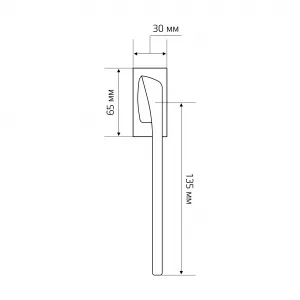 Ручка оконная ERICA119 HW матовая бронза F03