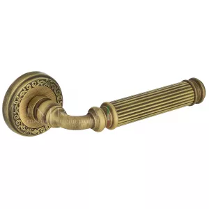 Дверная ручка BENITO (Бенито) 307 на розетке R06 матовая бронза F03