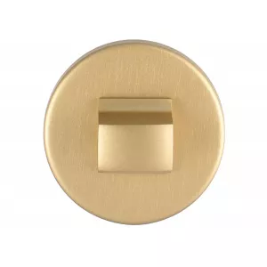 Фиксатор поворотный круглый Hi-tech WC-12 матовая латунь F02