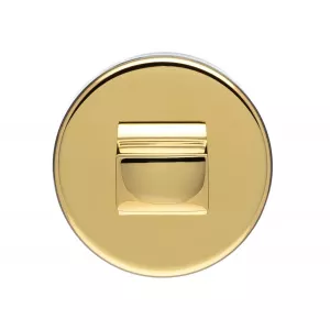 Фиксатор поворотный круглый Hi-tech WC-12 полированная латунь F06 [PVD]