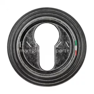 Накладка дверная под цилиндр CYL R05 античное серебро F45