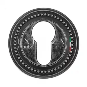 Накладка дверная под цилиндр CYL R03 античное серебро F45