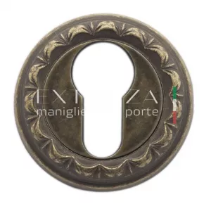 Накладка дверная под цилиндр CYL R02 античная бронза F23