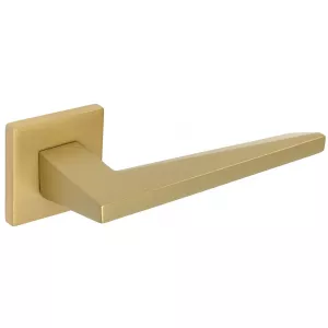 Дверная ручка Hi-tech Slim AZIMUT (Азимут) 102 R11 матовая латунь F02