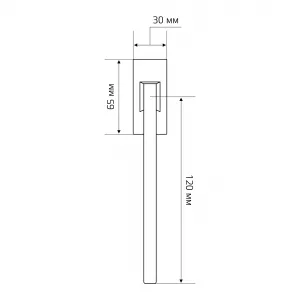 Ручка оконная Hi-Tech WING (Винг) 111 HW матовый хром F05