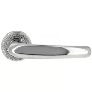 Дверная ручка MONACO (Монако) 330 на розетке R06 полированный хром F04