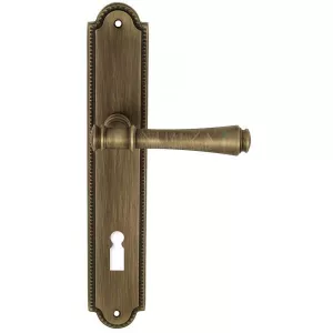 Дверная ручка PIERO (Пиеро) 326 на планке PL03 KEY матовая бронза F03 Дверная ручка PIERO (Пиеро) 326 на планке PL03 KEY матовая бронза F03