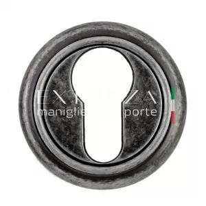 Накладка дверная под цилиндр CYL R01 античное серебро F45