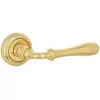 Дверная ручка Extreza CARRERA (Каррера) 321 на розетке R01 полированная латунь F01