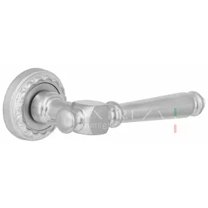 Дверная ручка VERONIKA (Вероника) 325 на розетке R02 матовый хром F05