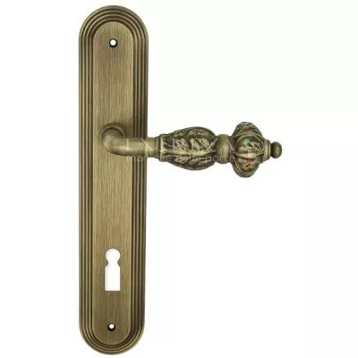 Дверная ручка Extreza TESLA (Тесла) 315 на планке PL05 KEY матовая бронза F03