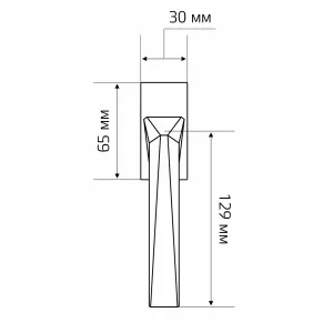 Ручка оконная Hi-Tech ELIO (Элио) 109 HW матовый хром F05