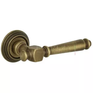 Дверная ручка VERONIKA (Вероника) 325 на розетке R05 матовая бронза F03