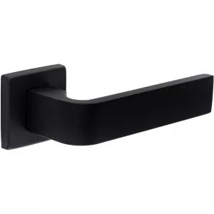 Дверная ручка Hi-tech SLIM SOUND (Саунд) 106 на квадратной розетке R11 черный F22 Дверная ручка Hi-tech SLIM SOUND (Саунд) 106 на квадратной розетке R11 черный F22