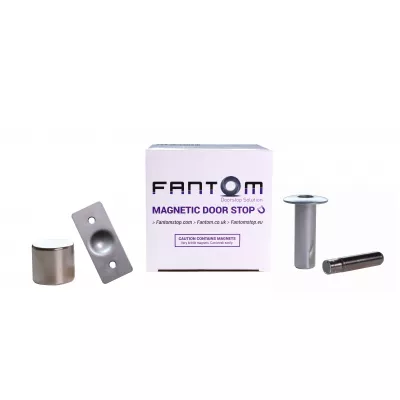 Упор магнитный автоматический скрытый FANTOM PREMIUM матовый хром