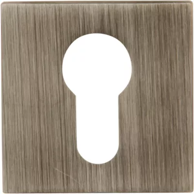 Ручки на розетке FORME Накладка Cyl квадратная Затемненное серебро (FIXA)