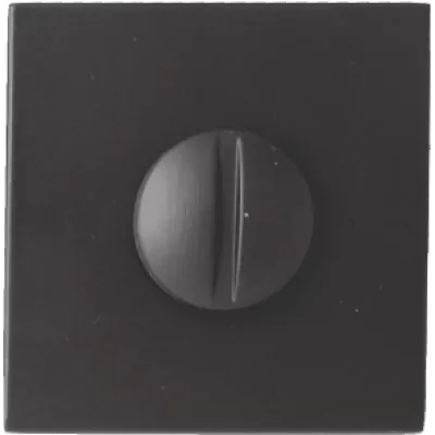 Ручки на розетке FORME Накладка Wc квадратная Черный матовый (FIXA)