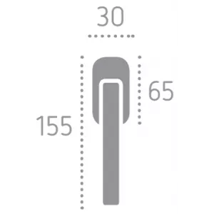 Оконная ручка A0215 Naxos Матовый хром