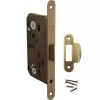 Механизмы FORME Замок врезной MECCANICO F120.12.33 Wc-95mm сантехнический с ответной планкой и шурупами, МАТОВАЯ БРОНЗА